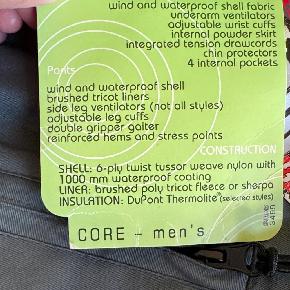 NWT Drift Grayish Green Snow Ski Pants men’s XL - Picture 9 of 12